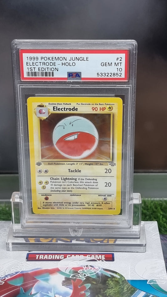 Electrode 2/64 Holo 1st Edition PSA 10